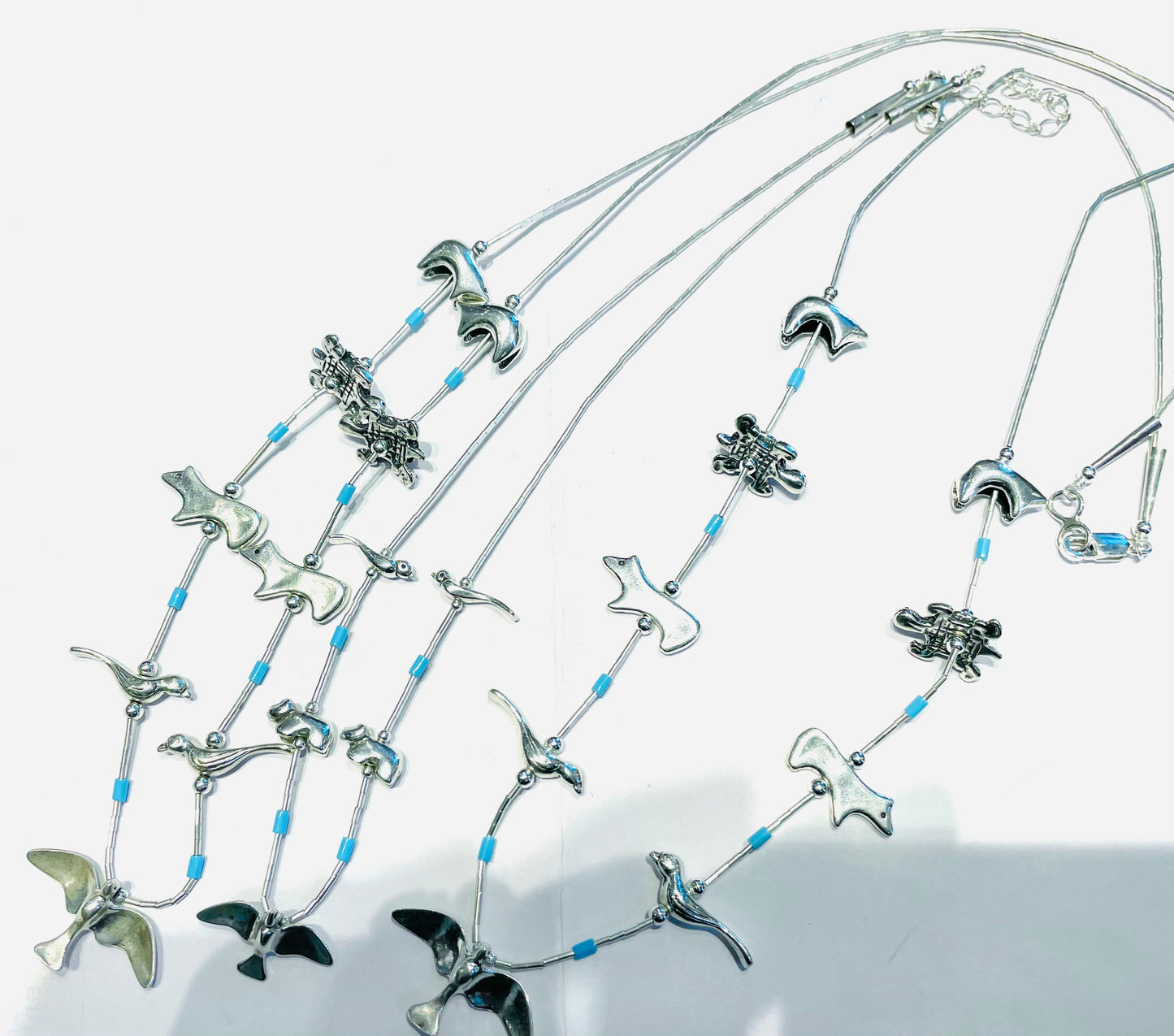 Power animal Necklace Sterling silver / 24 inch