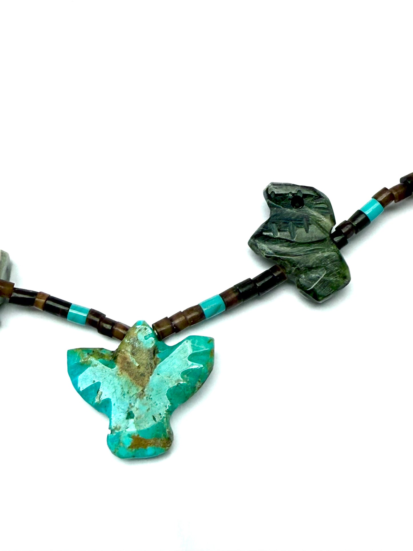 Short NEW artist large stone power animal necklace Short