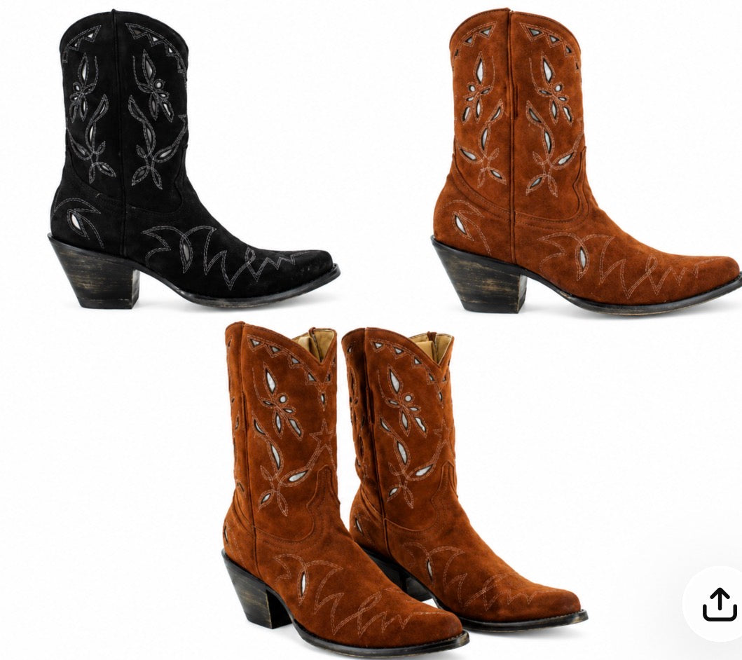 New rust suede boots
