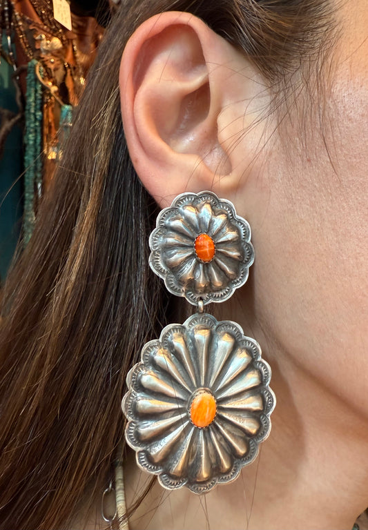 Concho earrings