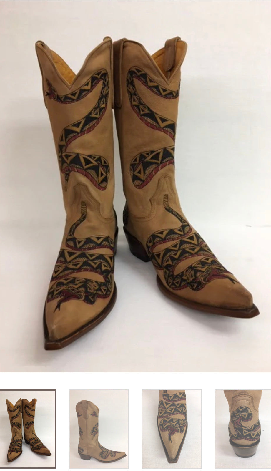 Men’s snake custom made boots