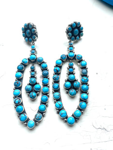 Amazing long Navajo earrings