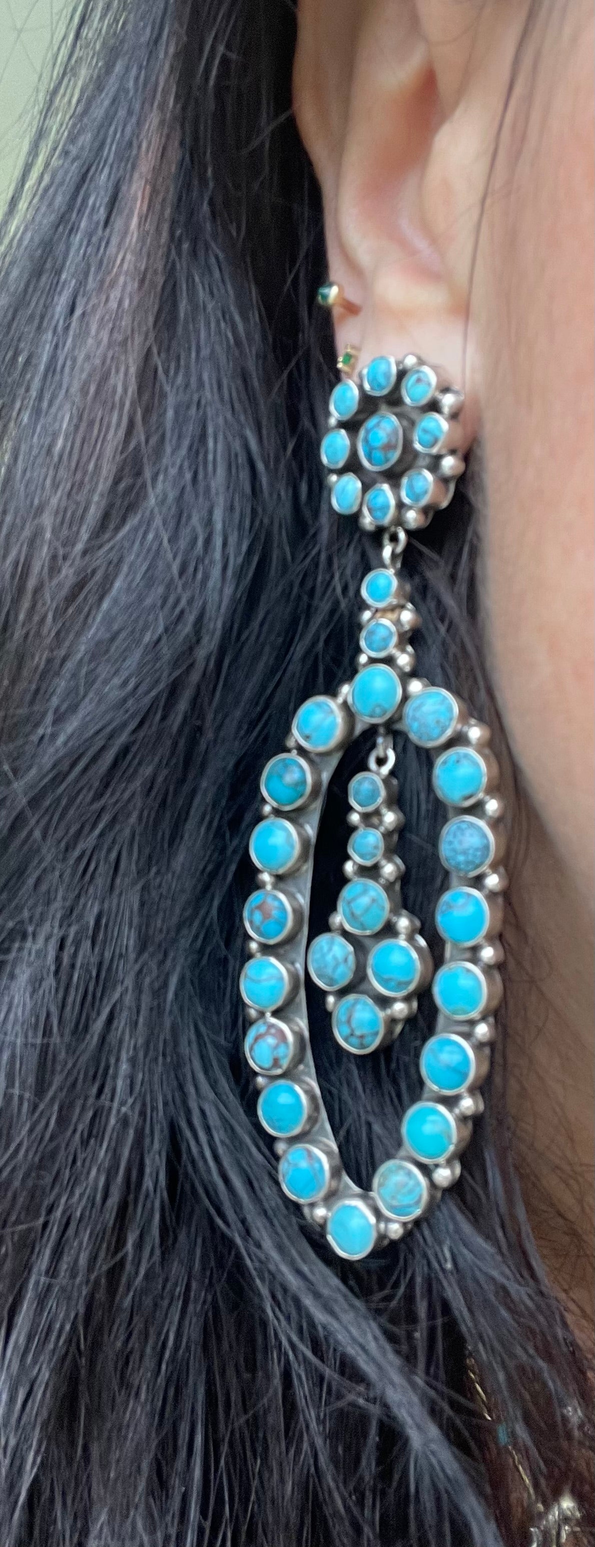 Amazing long Navajo earrings