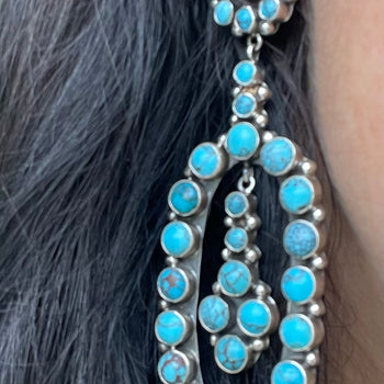 Amazing long Navajo earrings