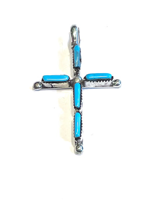 Small Zuni cross pendent