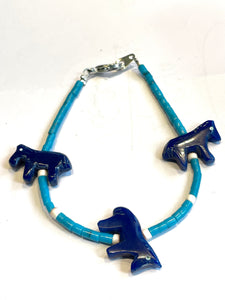 Lapis power animal bracelet limited edition