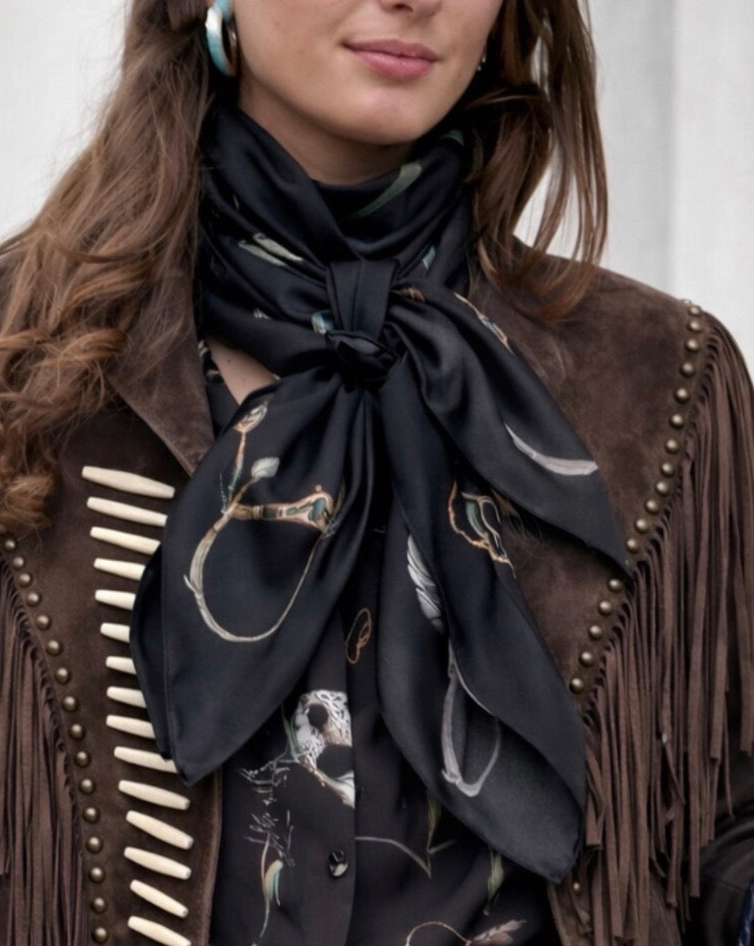 Silk scarf large scarf