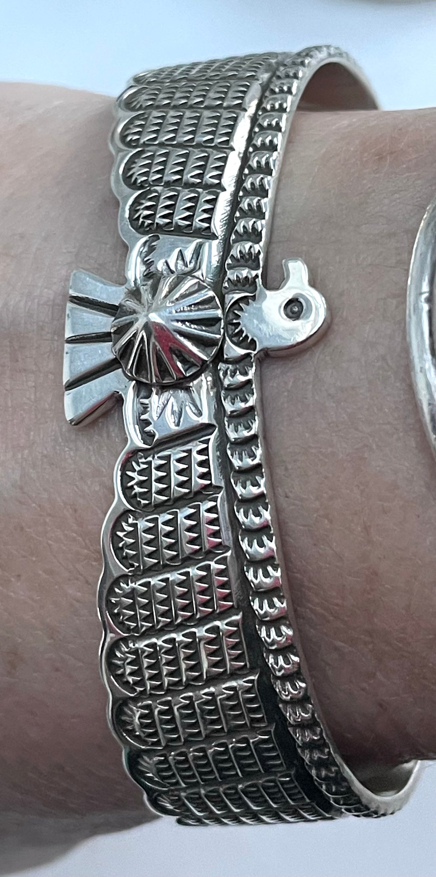 Eagle sterling silver bracelet Navajo