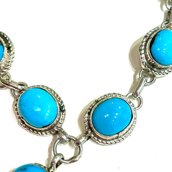 26 inch long turquoise necklace