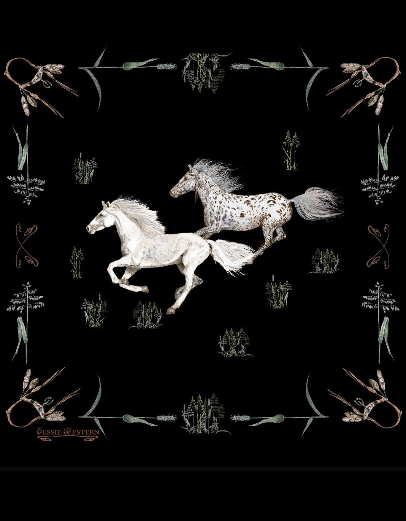 Silk scarf large scarf