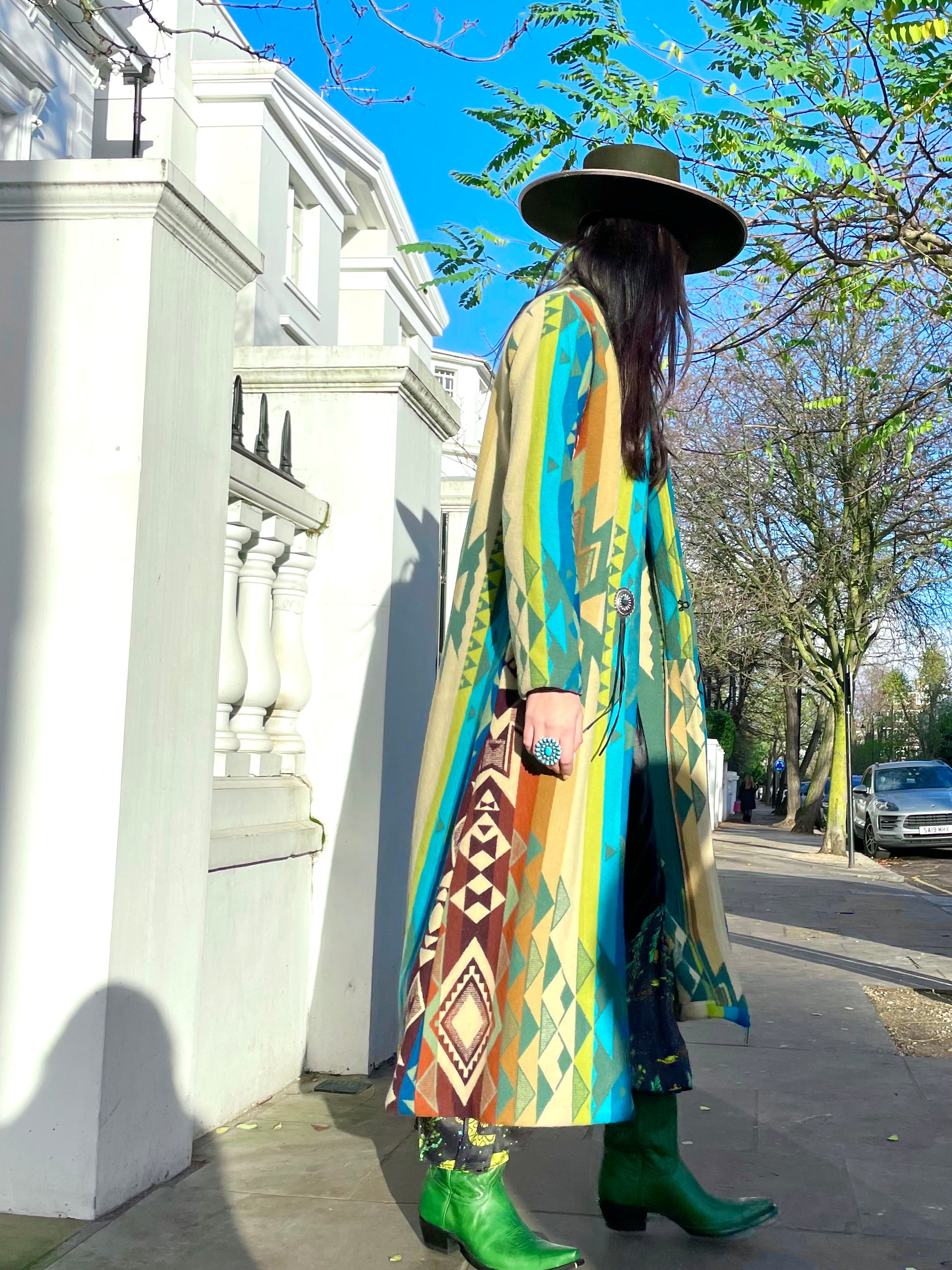 Long blanket coat limited edition