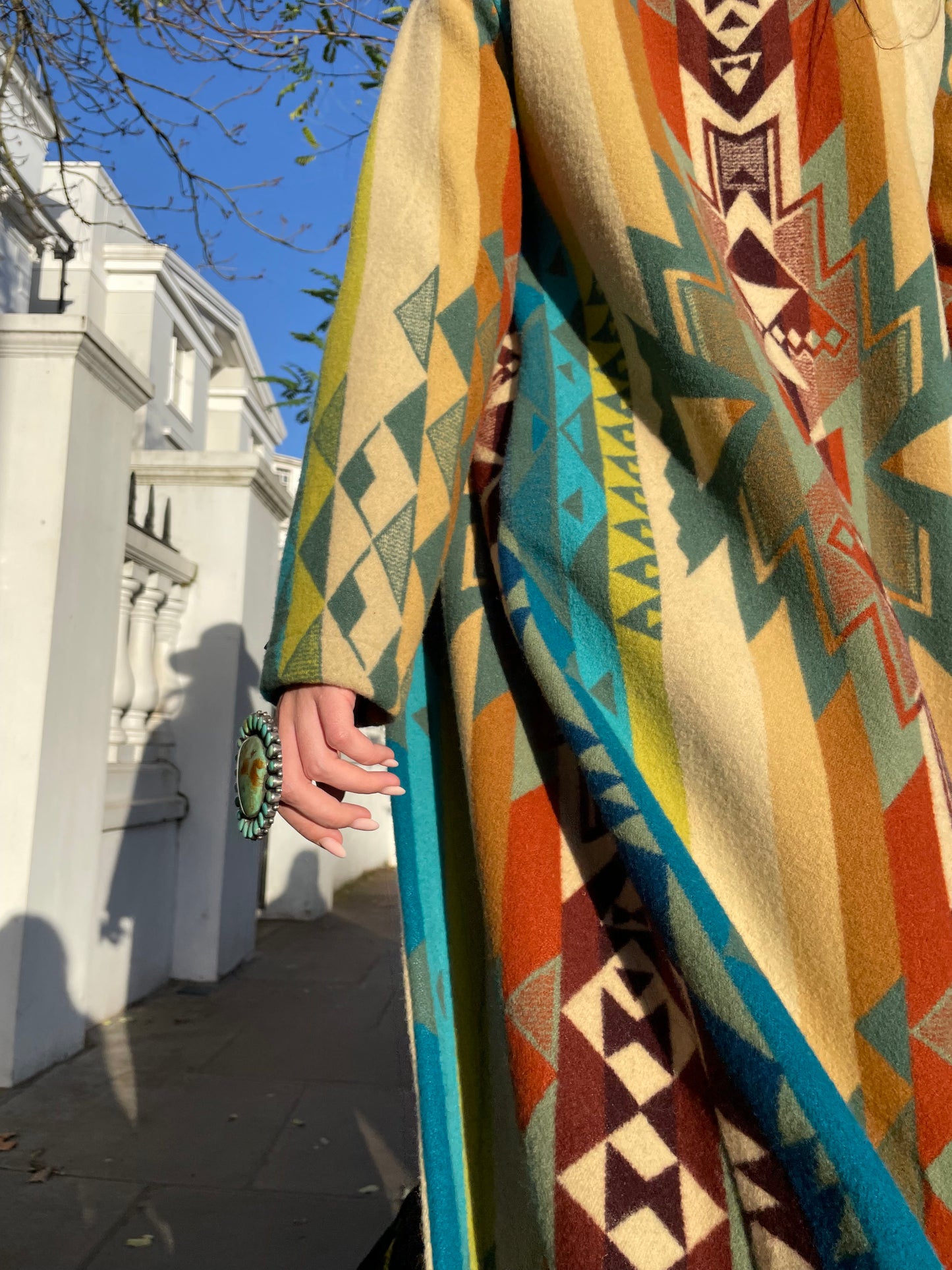 Long blanket coat limited edition