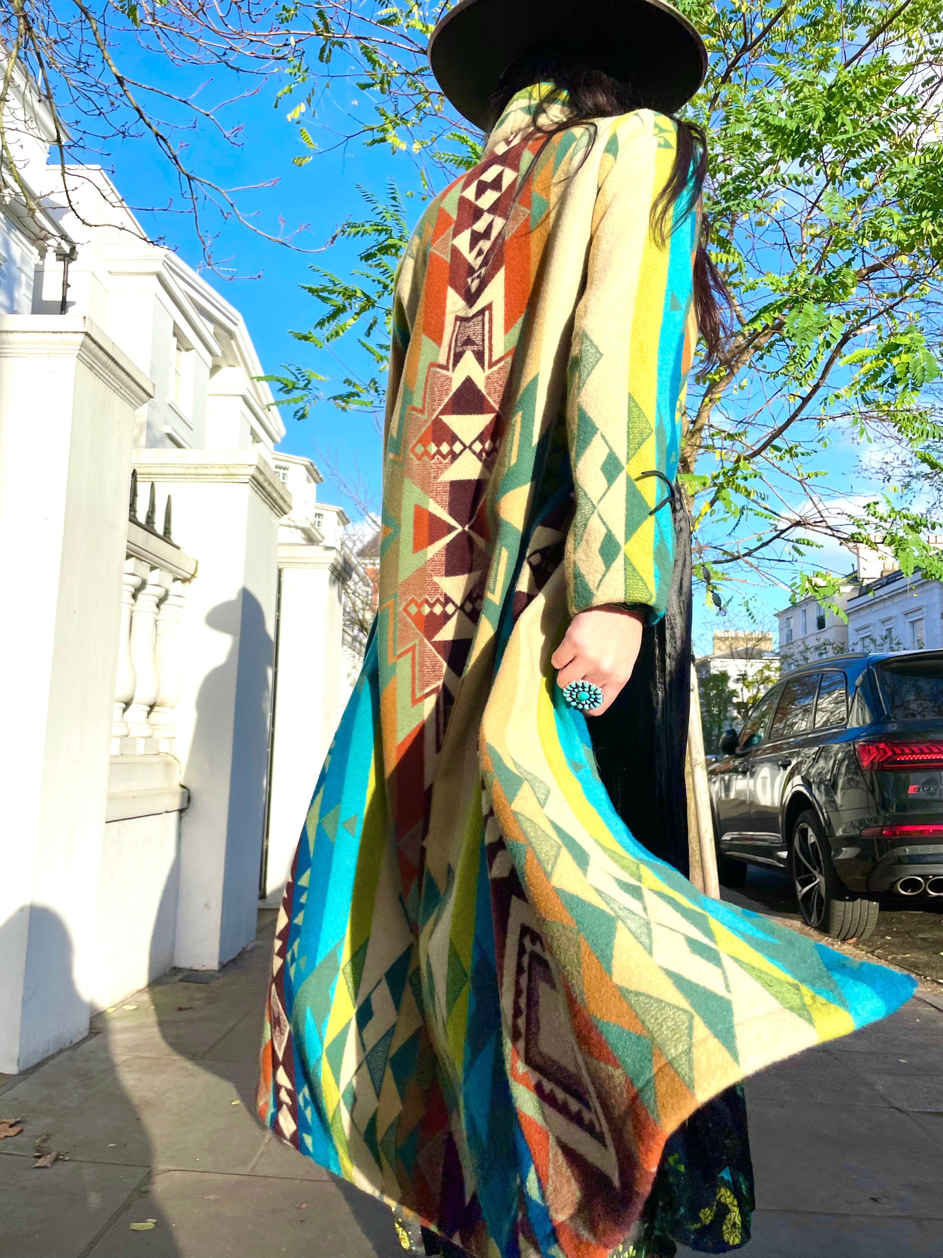 Long blanket coat limited edition