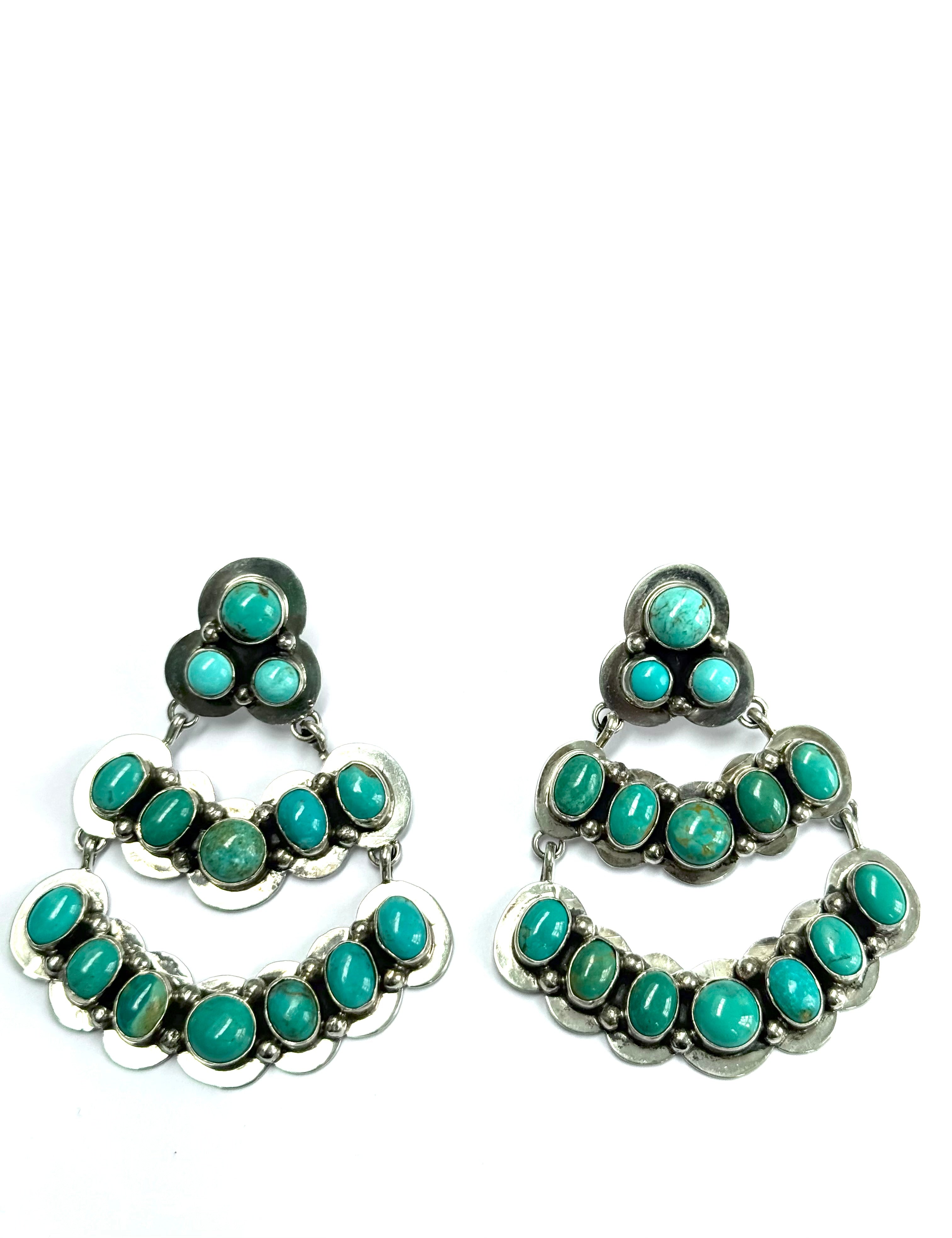 Beutifully made Navajo sterling silver earrings