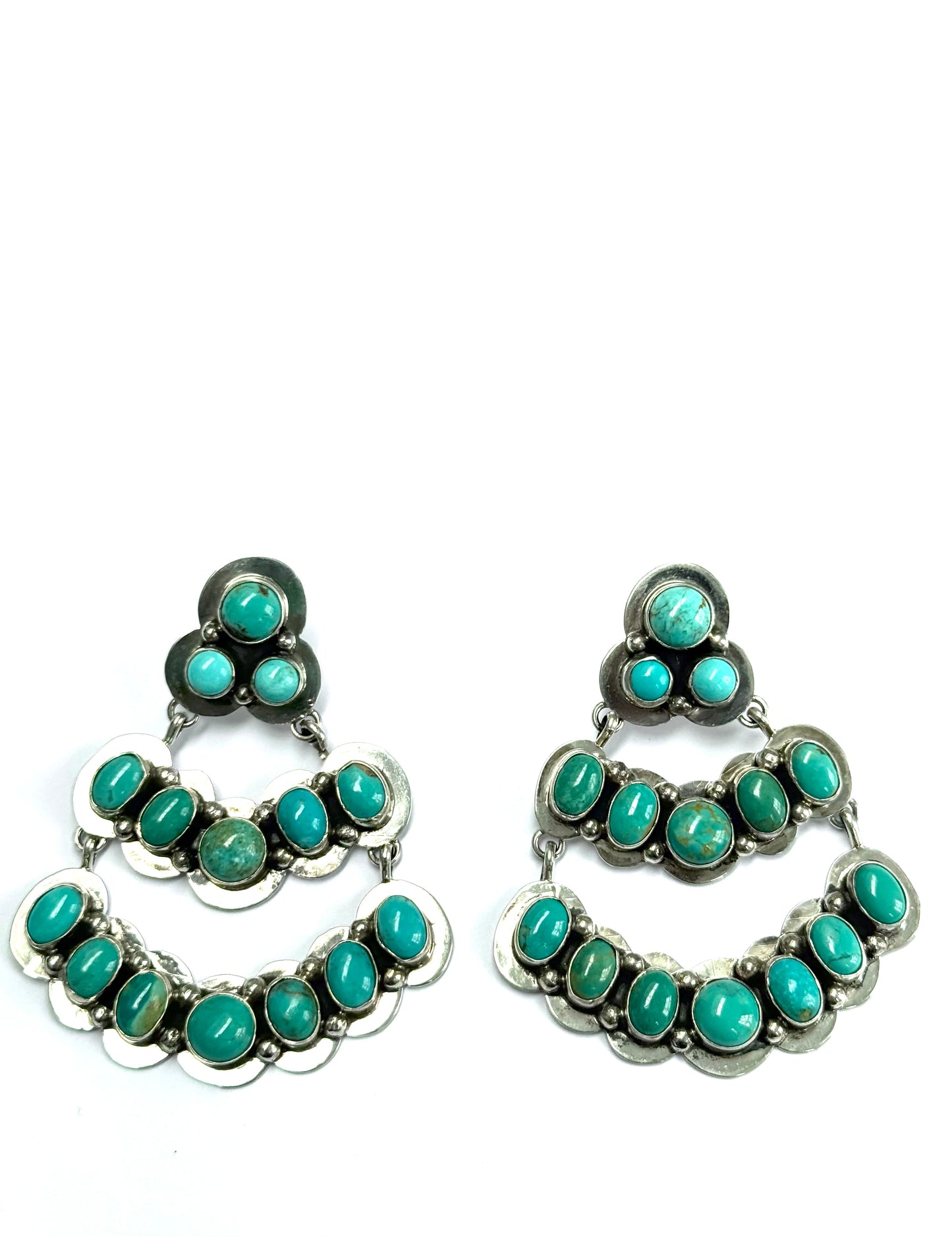 Beutifully made Navajo sterling silver earrings