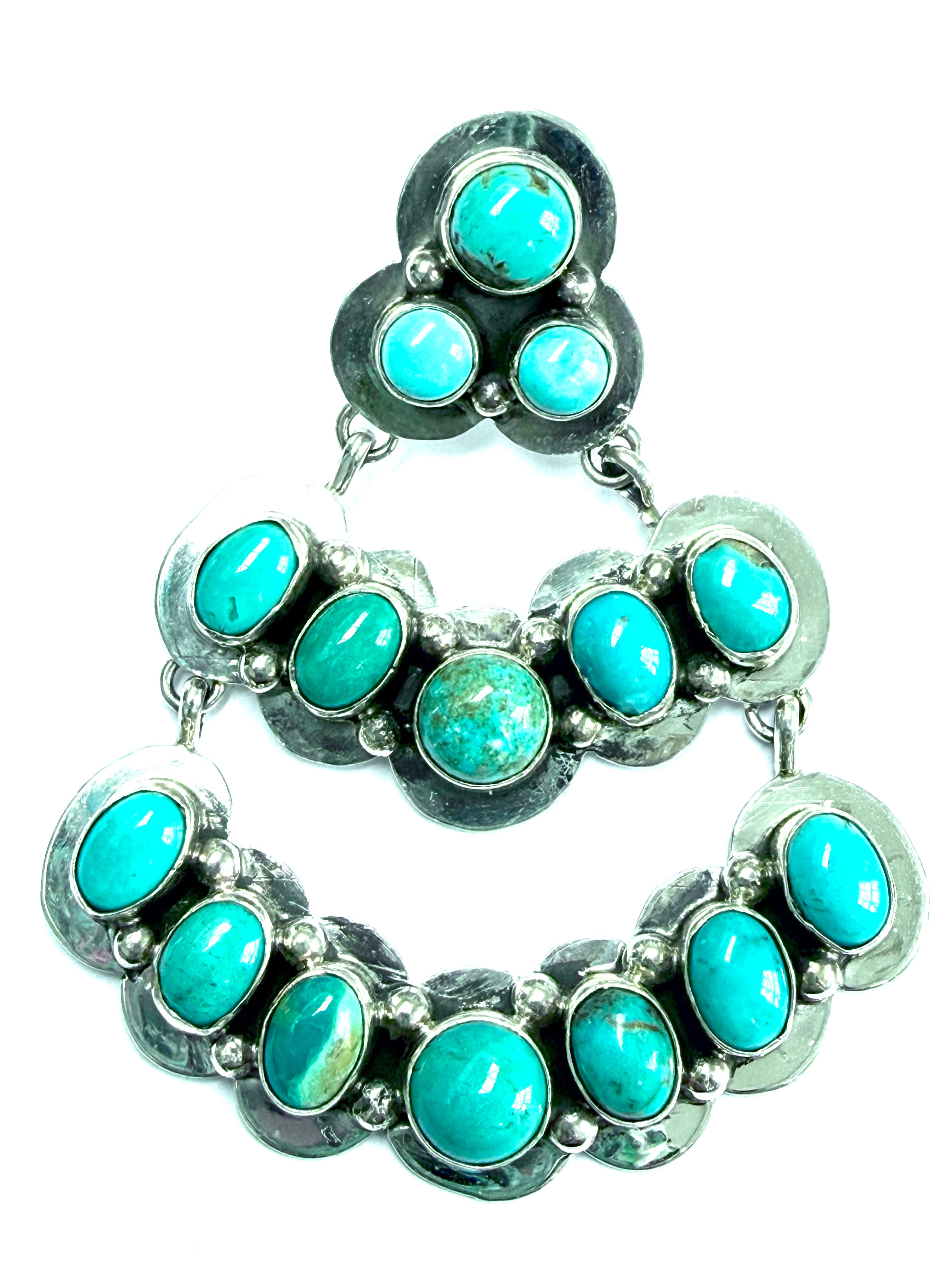 Beutifully made Navajo sterling silver earrings