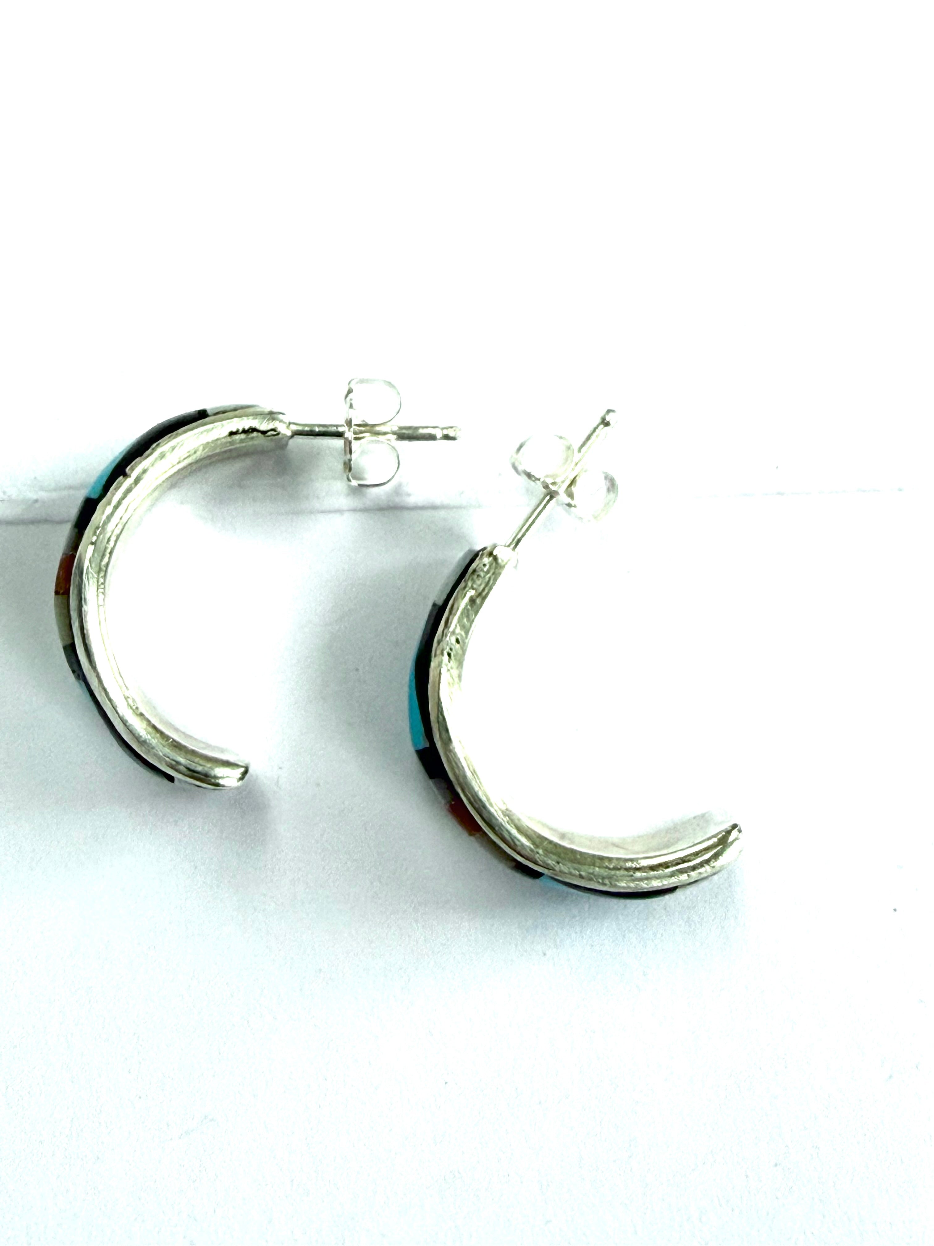Zuni inlaid hoop