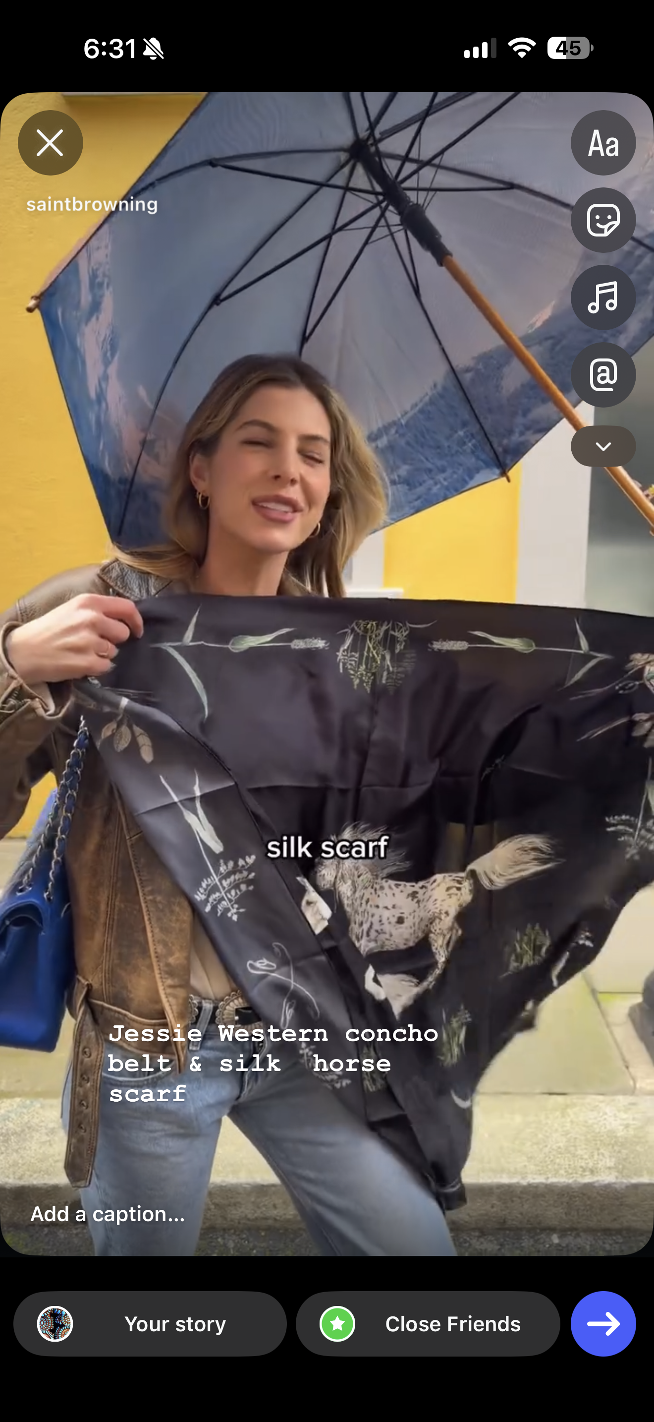 Silk scarf large scarf