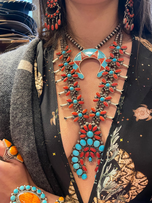 Amazing Squash blossom necklace