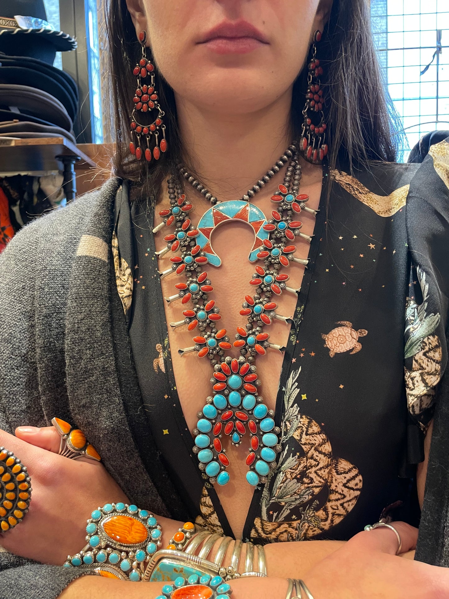 Amazing Squash blossom necklace