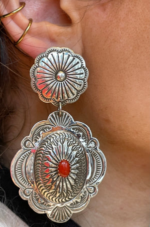 Navajo sterling silver earrings