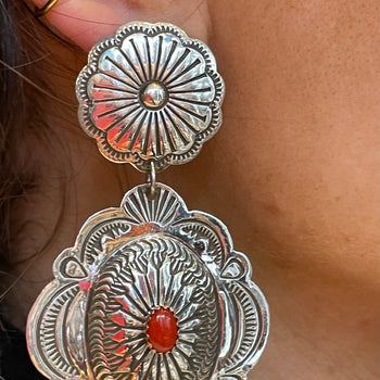 Navajo sterling silver earrings