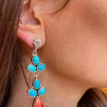 Turquoise long earrings