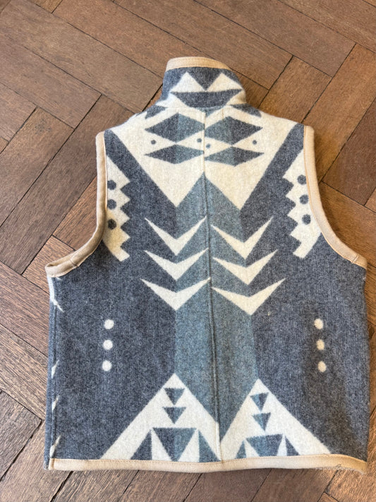 Blanket gilet sterling silver buttons