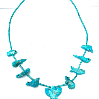 Short power animal necklace new artist gem quality