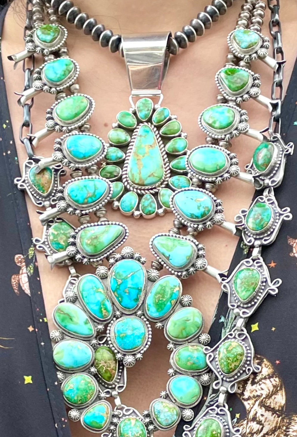 Amazing large Navajo stone pendent