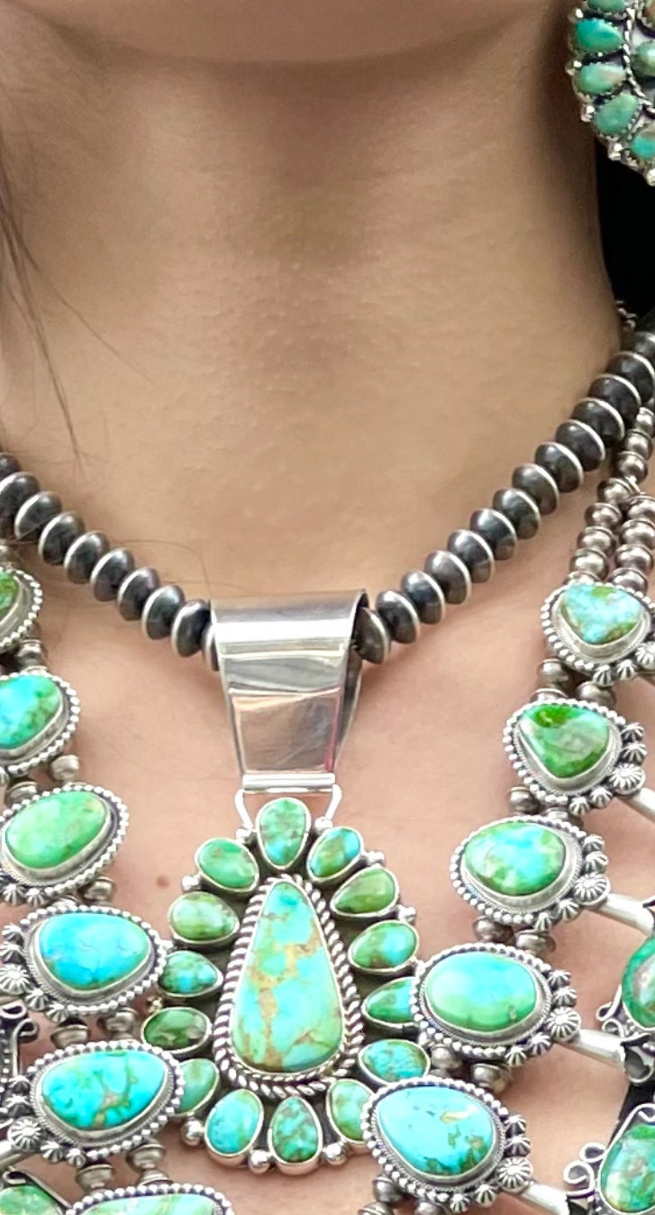 Amazing large Navajo stone pendent