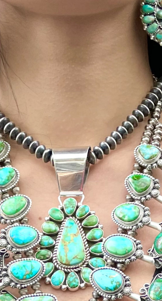 Amazing large Navajo stone pendent