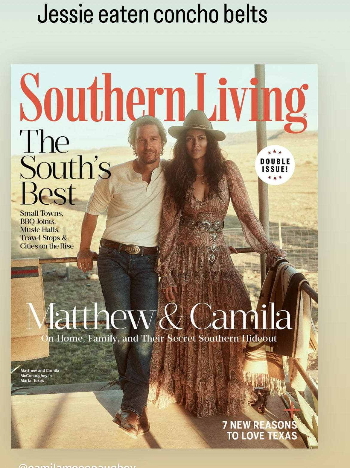 Jessie western brand concho belt