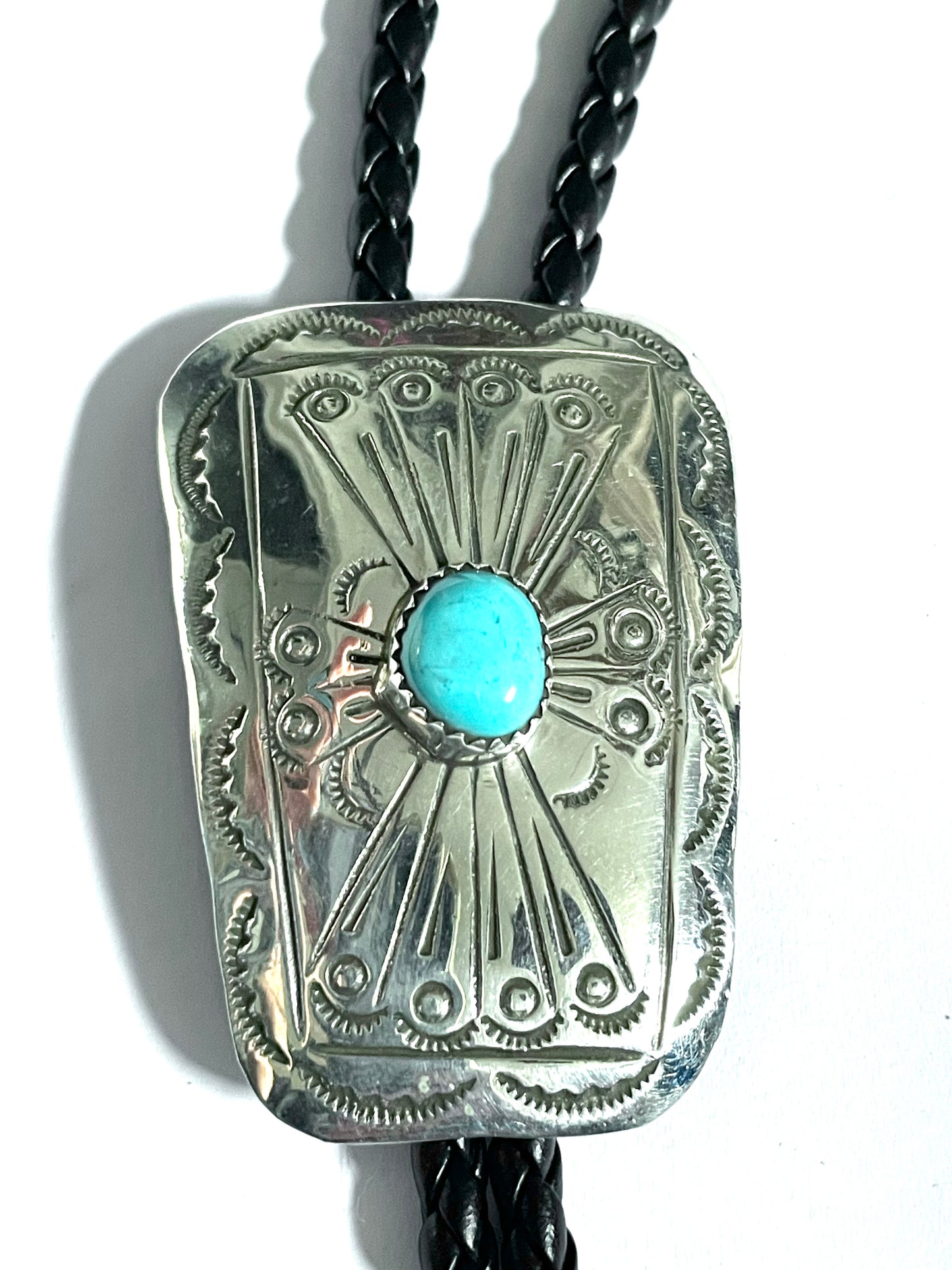 Bolo tie sterling silver Navajo