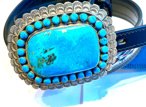 Fantastic turquoise belt buckle