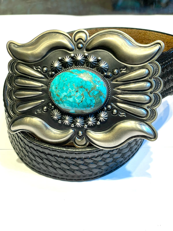 Navajo belt buckle & belt