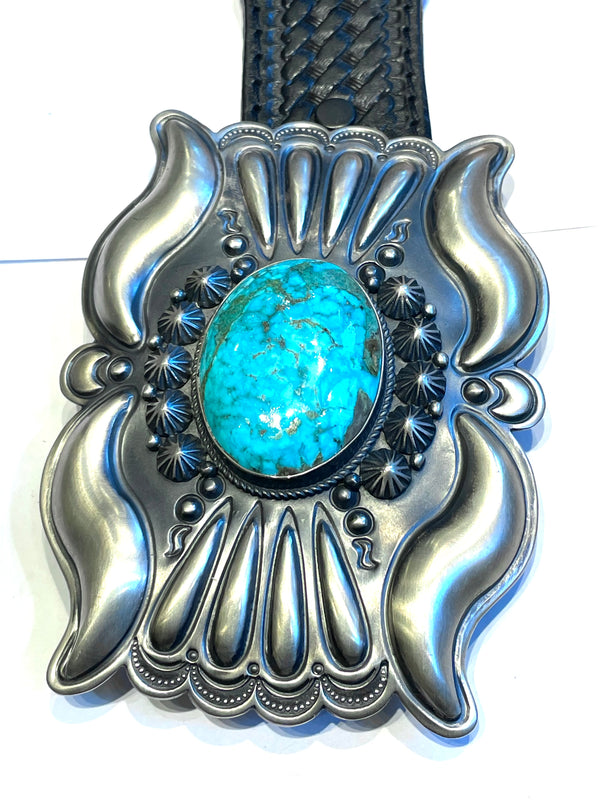 Navajo belt buckle & belt