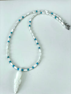 Mother of pearl corn necklace