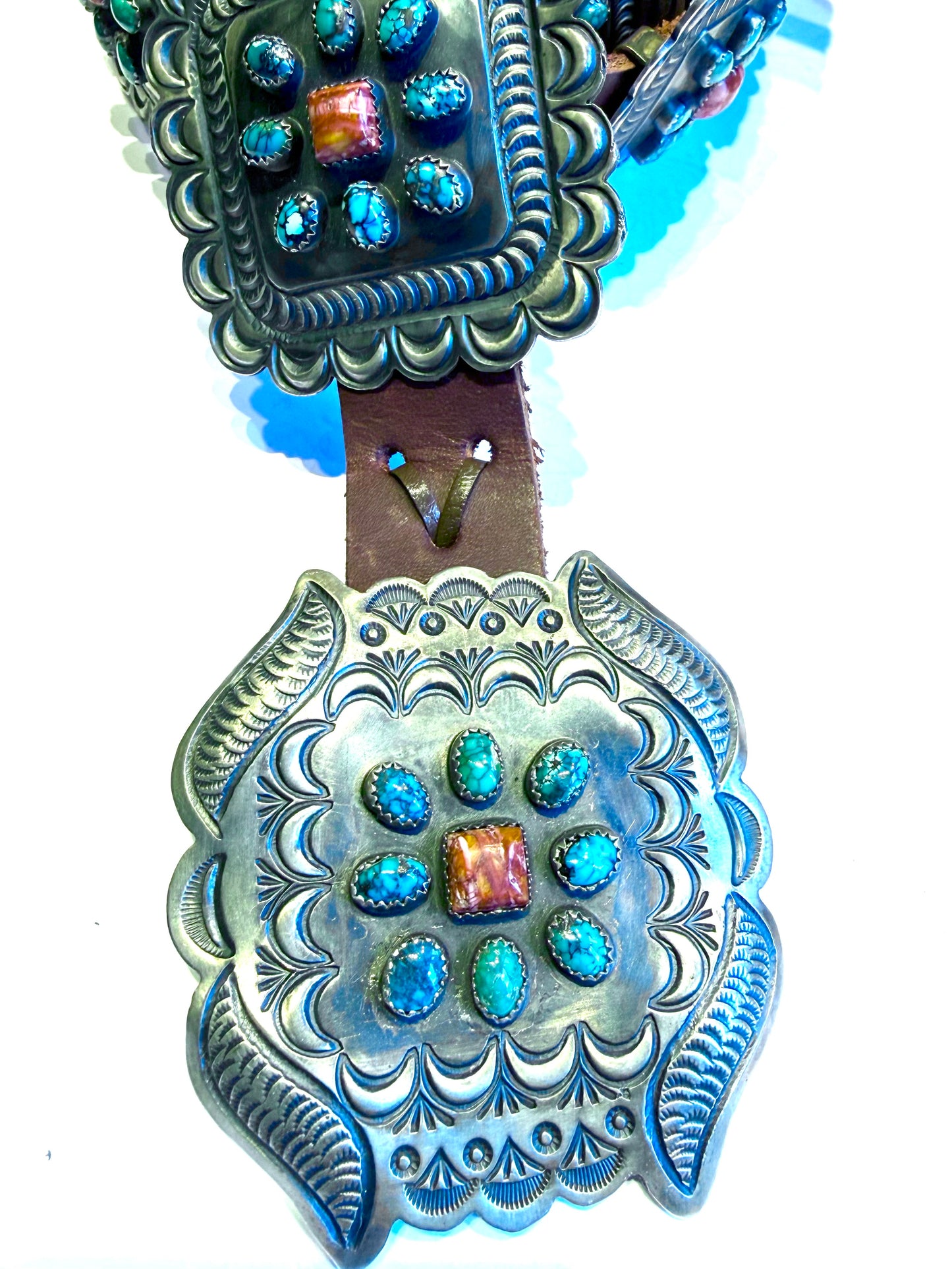 Concho belt sterling silver