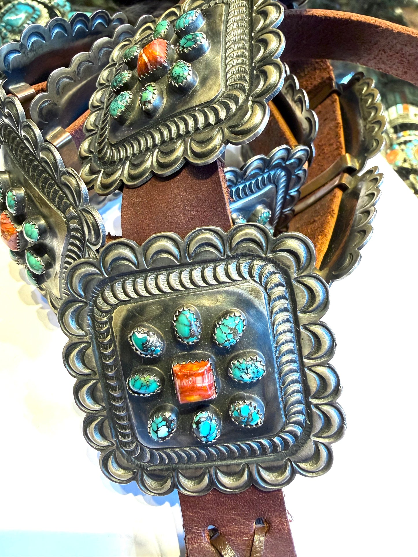 Concho belt sterling silver