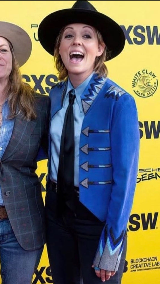 Suede jacket arrow beaded jacket hand beaded