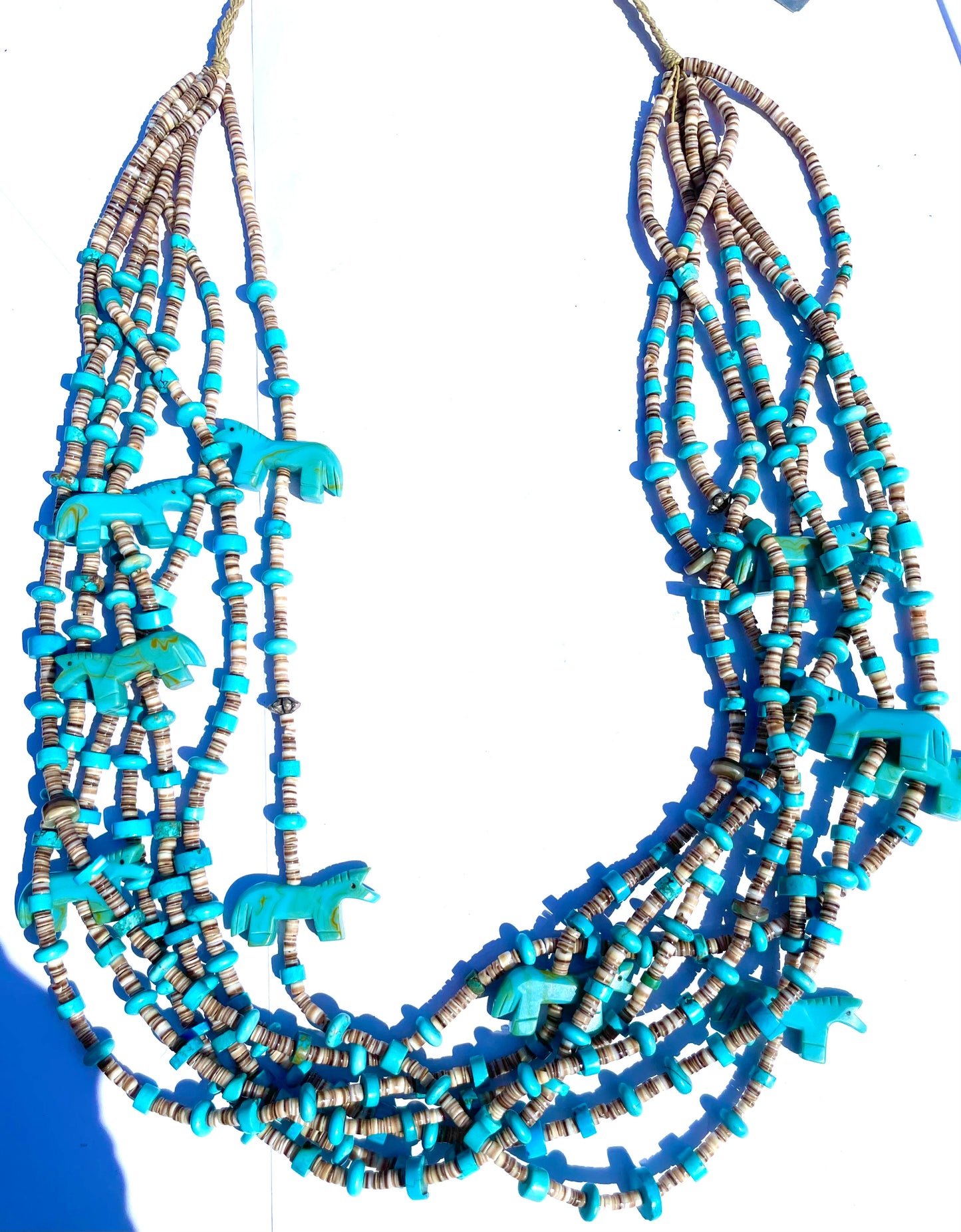 Amazing multi strand power animal necklace