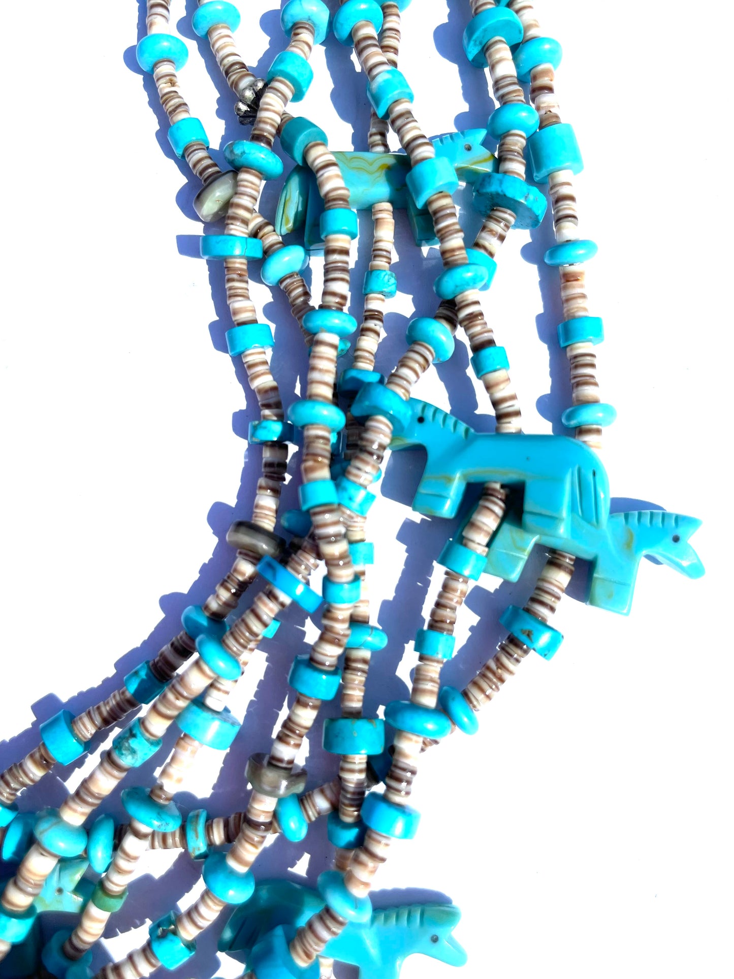 Amazing multi strand power animal necklace