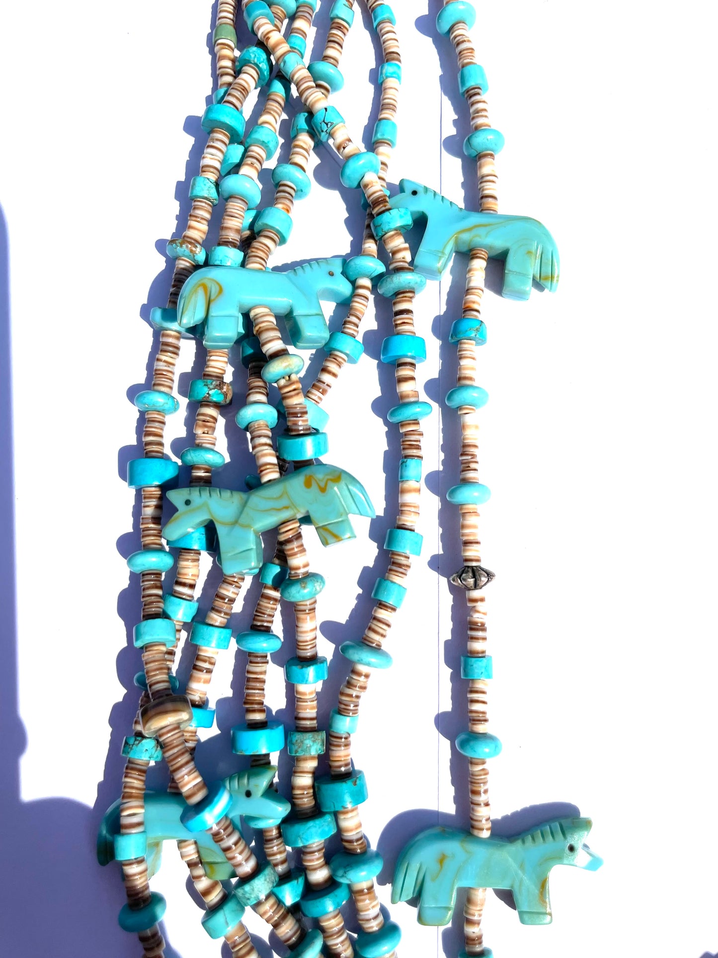 Amazing multi strand power animal necklace