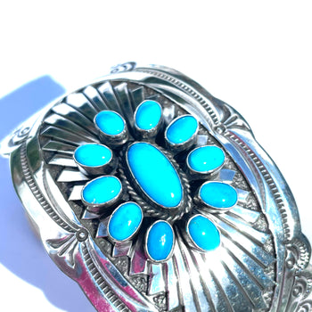 Turquoise cluster bracelet Navajo