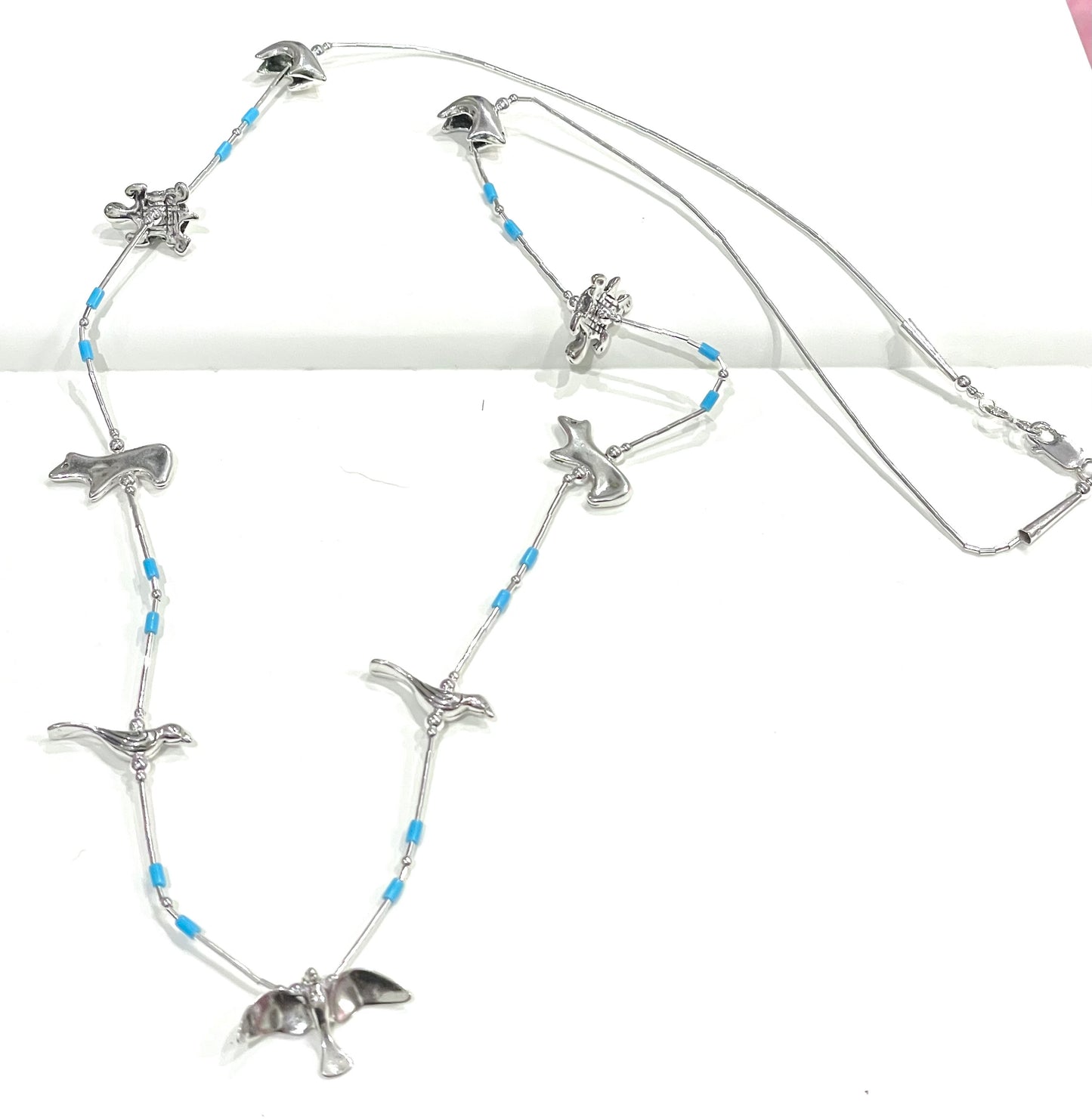 Power animal Necklace Sterling silver / 24 inch