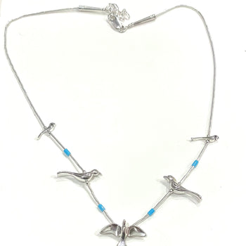 Short sterling power animal necklace