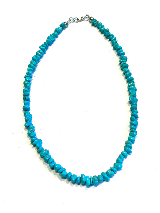 Turquoise Choker nugget necklace