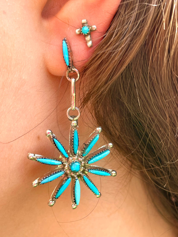 Zuni star earrings