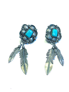 Feather Navajo earrings